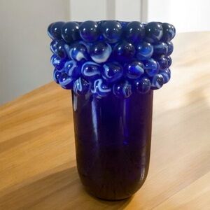 Unique Designed Cobalt Blue Vase